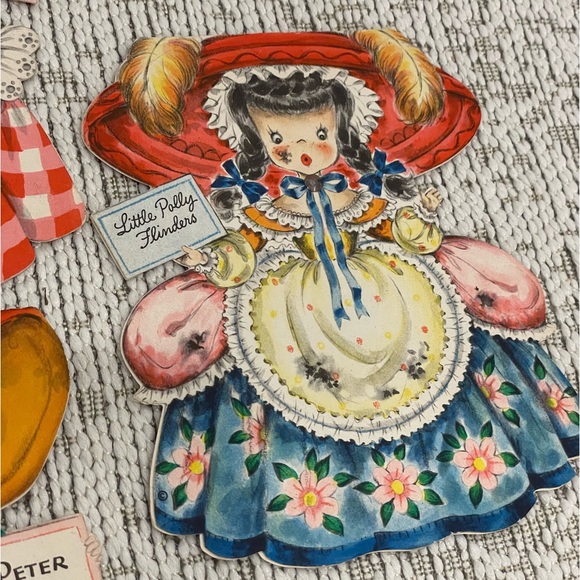 Vintage Hallmark collectible paper doll Cards Lot of 5 Land Of Make Believe - Picture 4 of 9